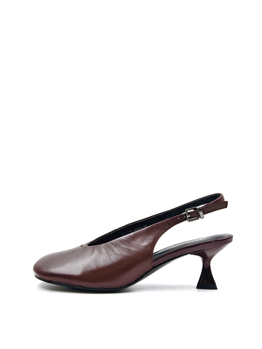 Туфли из натуральной кожи на каблуке