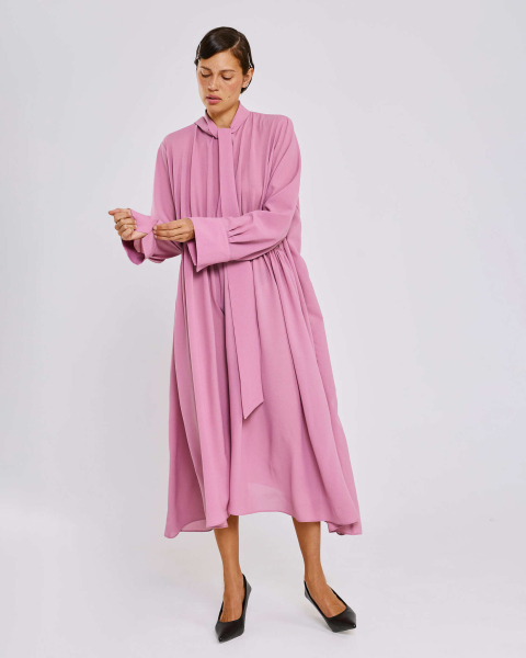 Платье с шарфом Anmuse, цвет: розовый, RB26SP315-DRS купить онлайн