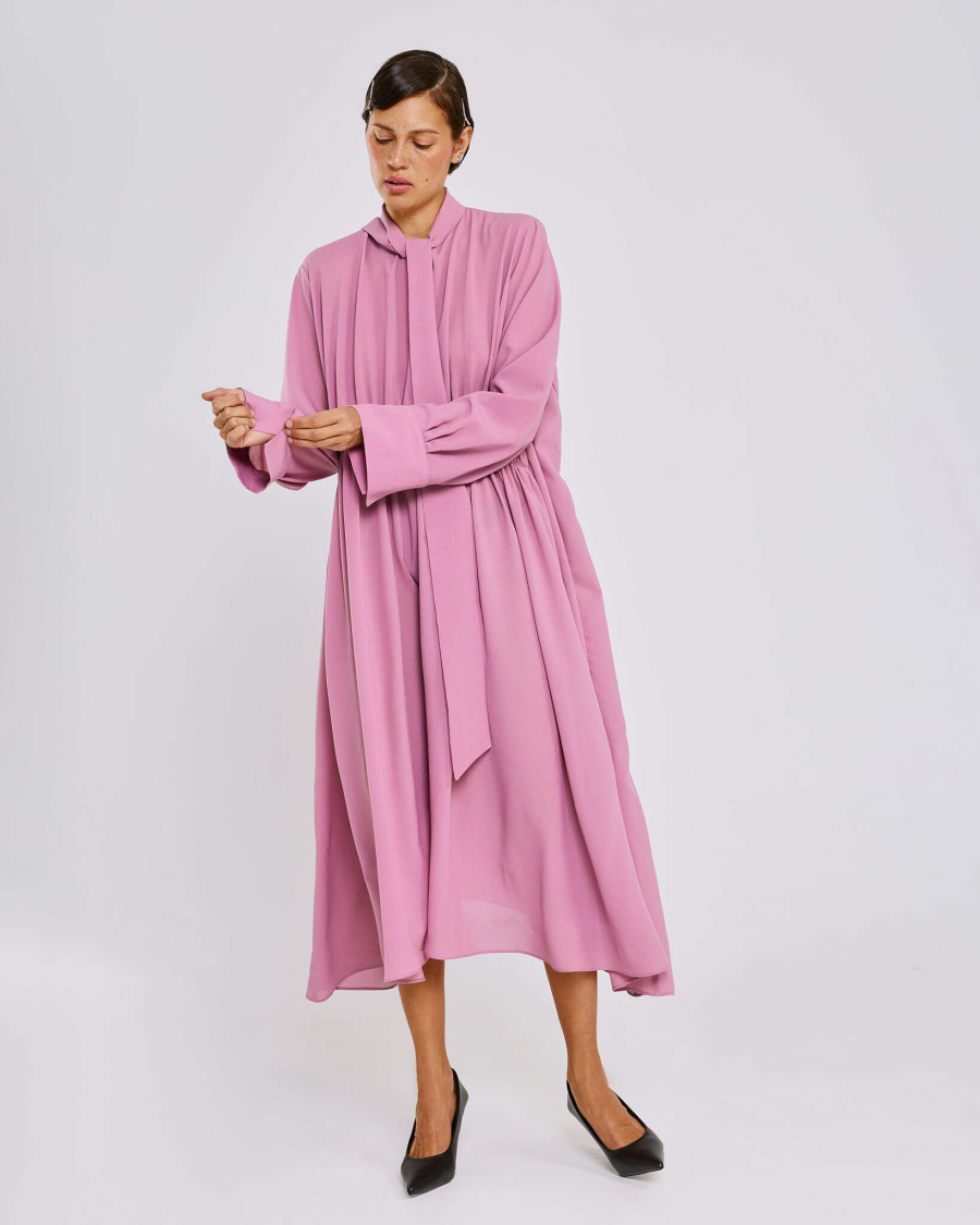 Платье с шарфом Anmuse, цвет: розовый, RB26SP315-DRS купить онлайн