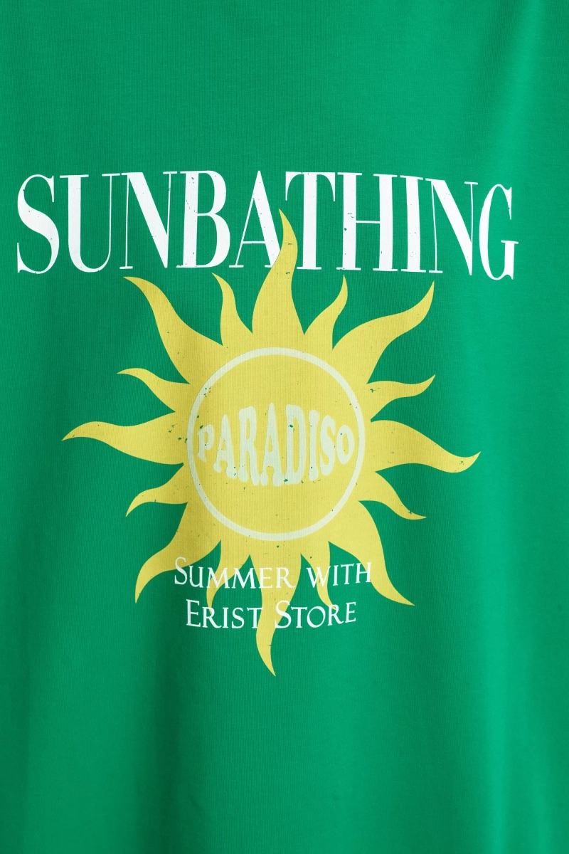 Футболка SUNBATHING Green Erist store, цвет: зеленый, НФ-00002209 купить онлайн