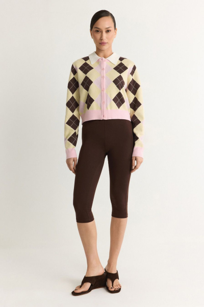 Кардиган из смесовой вискозы TOPTOP, цвет: розовый с принтом, TT.051.17707.301 купить онлайн