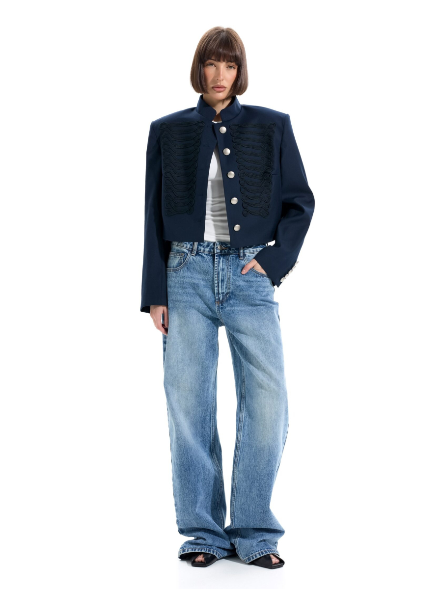 Гусарский жакет ANOTHER SELECT, цвет: синий, 00197 купить онлайн