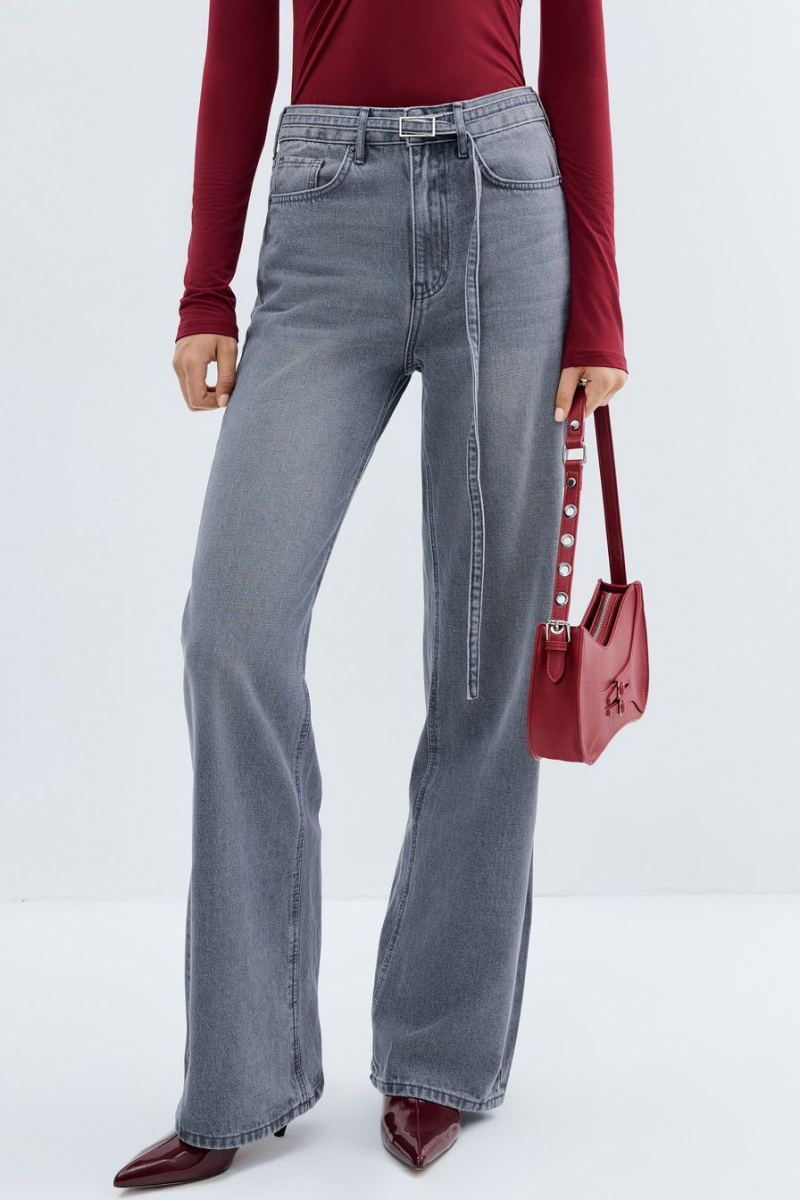 Джинсы из смесового хлопка TOPTOP, цвет: серый, TT.036.12904.801 купить онлайн