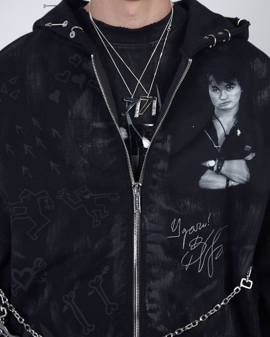 Худи ZIP KINO ХУДИ BAND BLACK ASIA ST 71, цвет: Черный, Ast71.kino-ziphood-band-bl купить онлайн