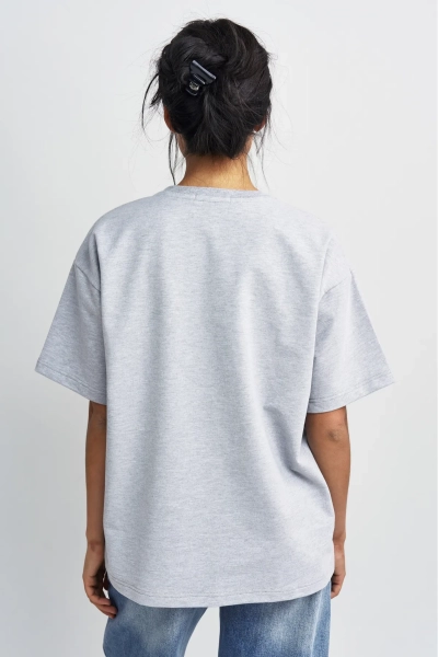 Футболка Никогда не пишу первой Erist store, цвет: серый меланж, НФ-00003387 купить онлайн