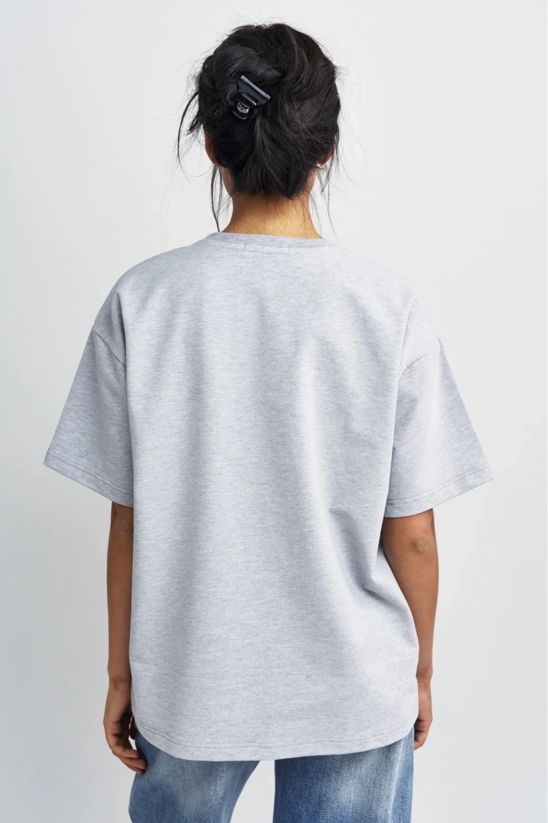 Футболка Никогда не пишу первой Erist store, цвет: серый меланж, НФ-00003387 купить онлайн