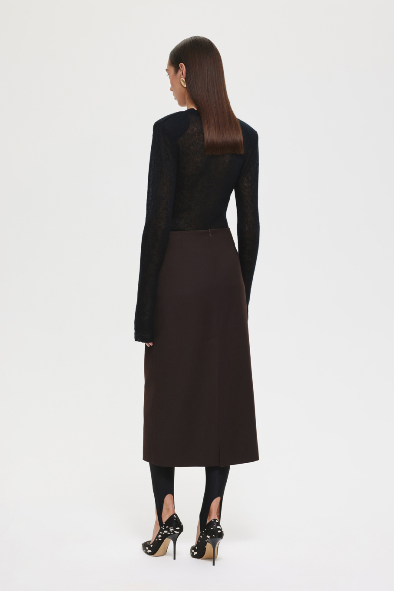 Юбка-миди DREAMS BY ALENA AKHMADULLINA, цвет: коричневый, 225102100204160/108000 купить онлайн