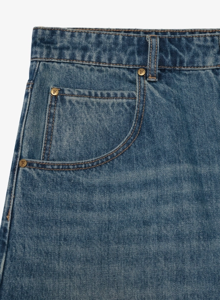 Шорты из денима винтаж F | ABLE, цвет: темно-синий, SHRTS-FBL-VNTG-LS-BL купить онлайн