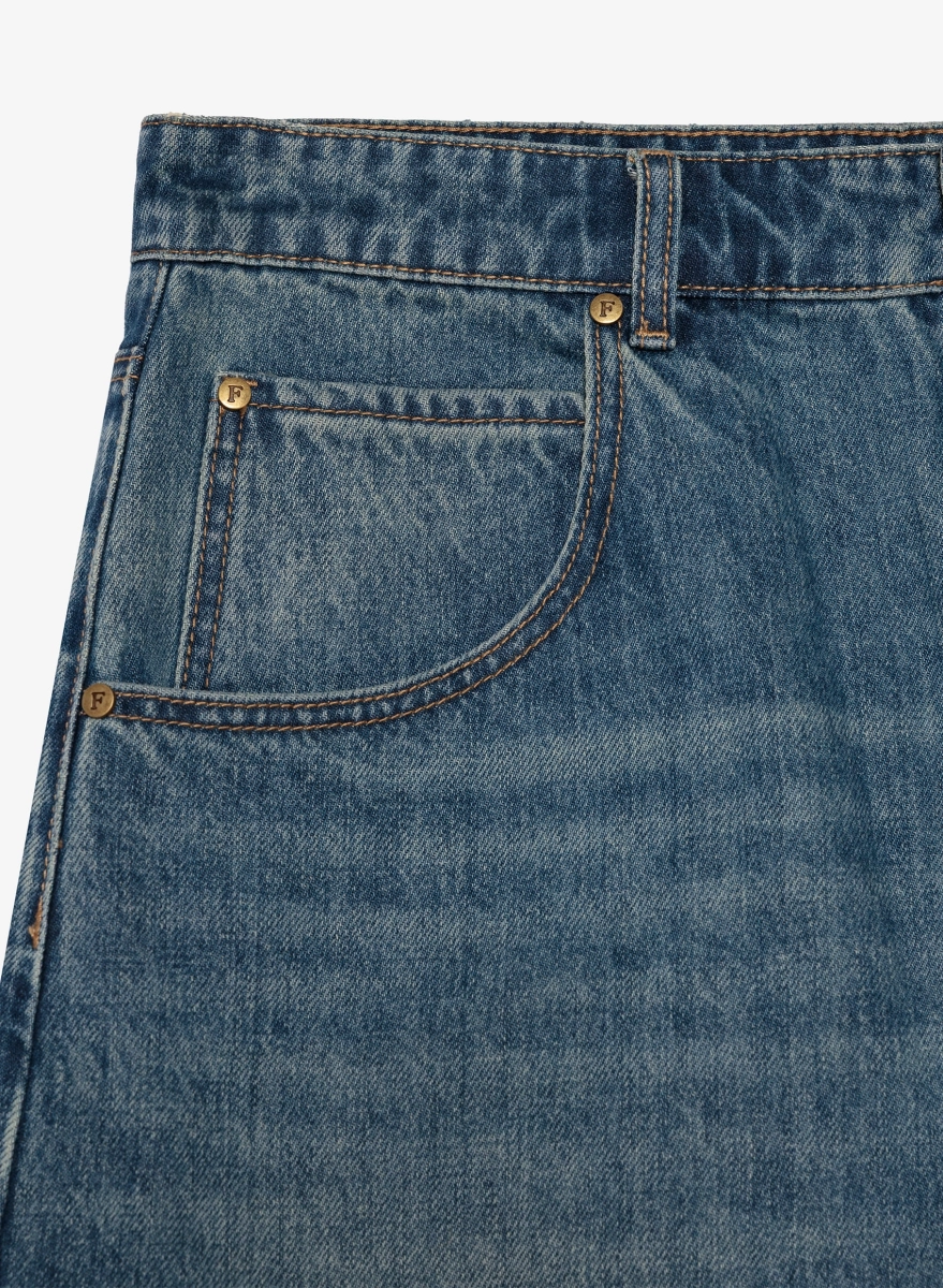 Шорты из денима винтаж F | ABLE, цвет: темно-синий, SHRTS-FBL-VNTG-LS-BL купить онлайн