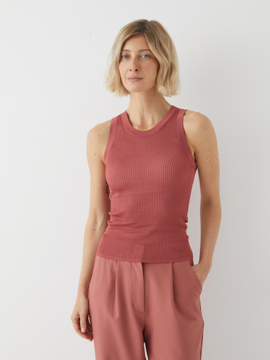 Топ-майка из вискозы Marou, цвет: розовый, Mar3_2526 купить онлайн