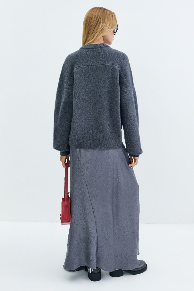 Джемпер из 100% шерсти TOPTOP, цвет: серый, TTS.050.15644.800 купить онлайн