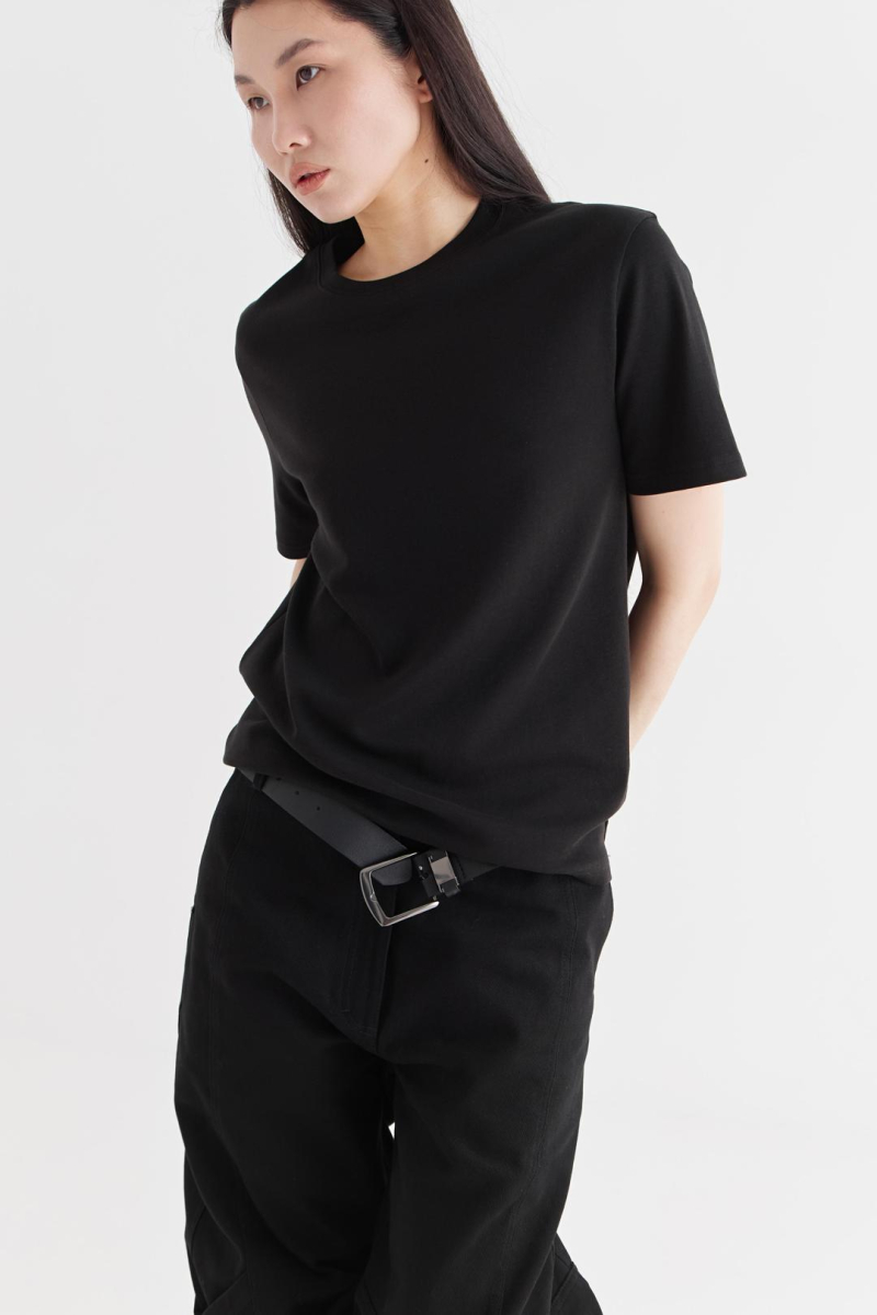 Футболка без принта CULTBASE, цвет: Черный,  купить онлайн