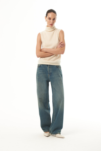 Джинсы "Wide Leg" CHUBA, цвет: синий,  купить онлайн