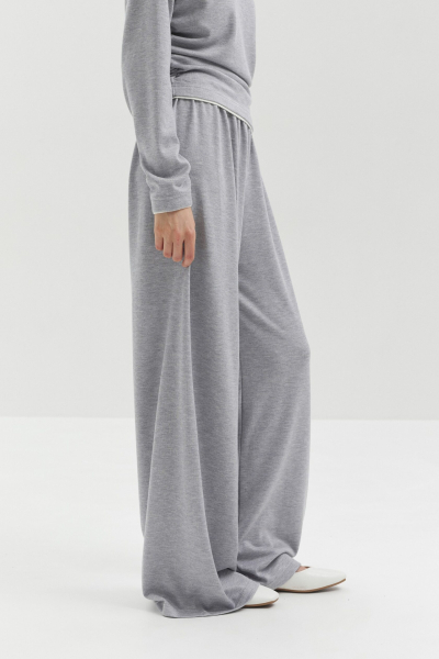 Брюки из триотажа marte, цвет: серый,  купить онлайн