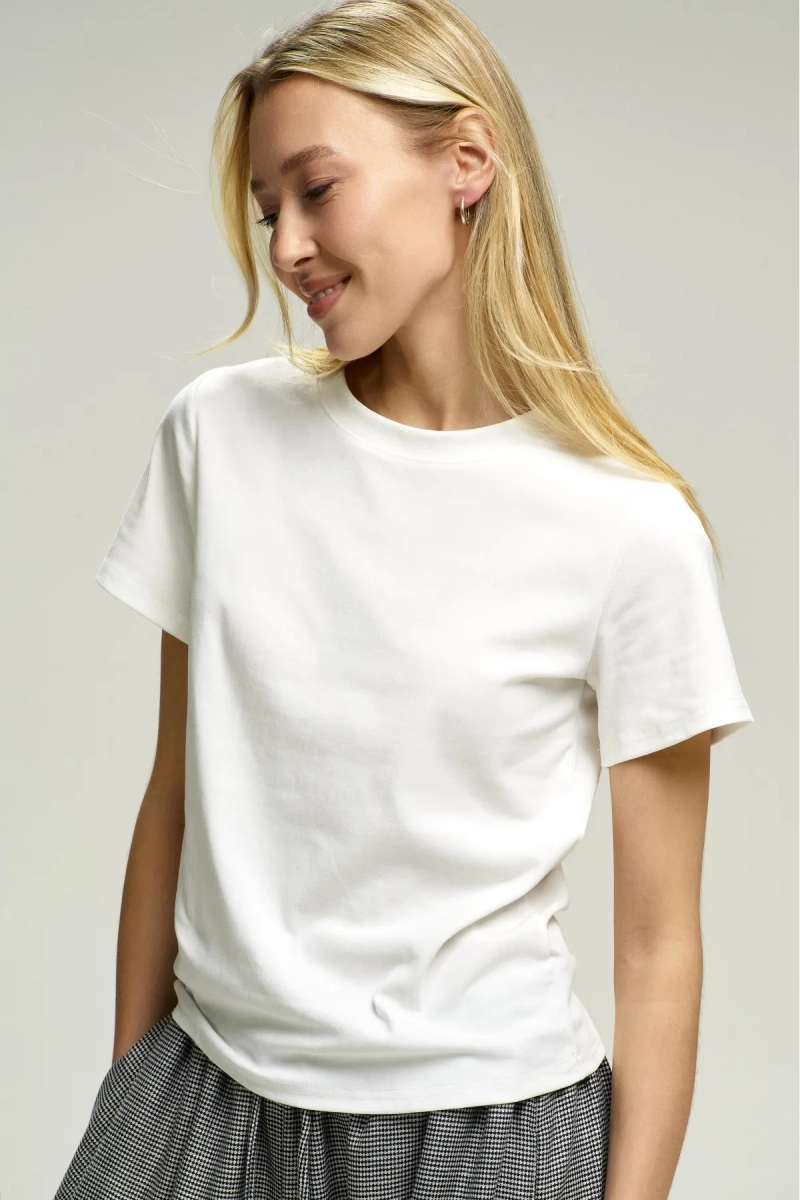 Футболка Basic Milk Erist store, цвет: молочный, НФ-00002822 купить онлайн