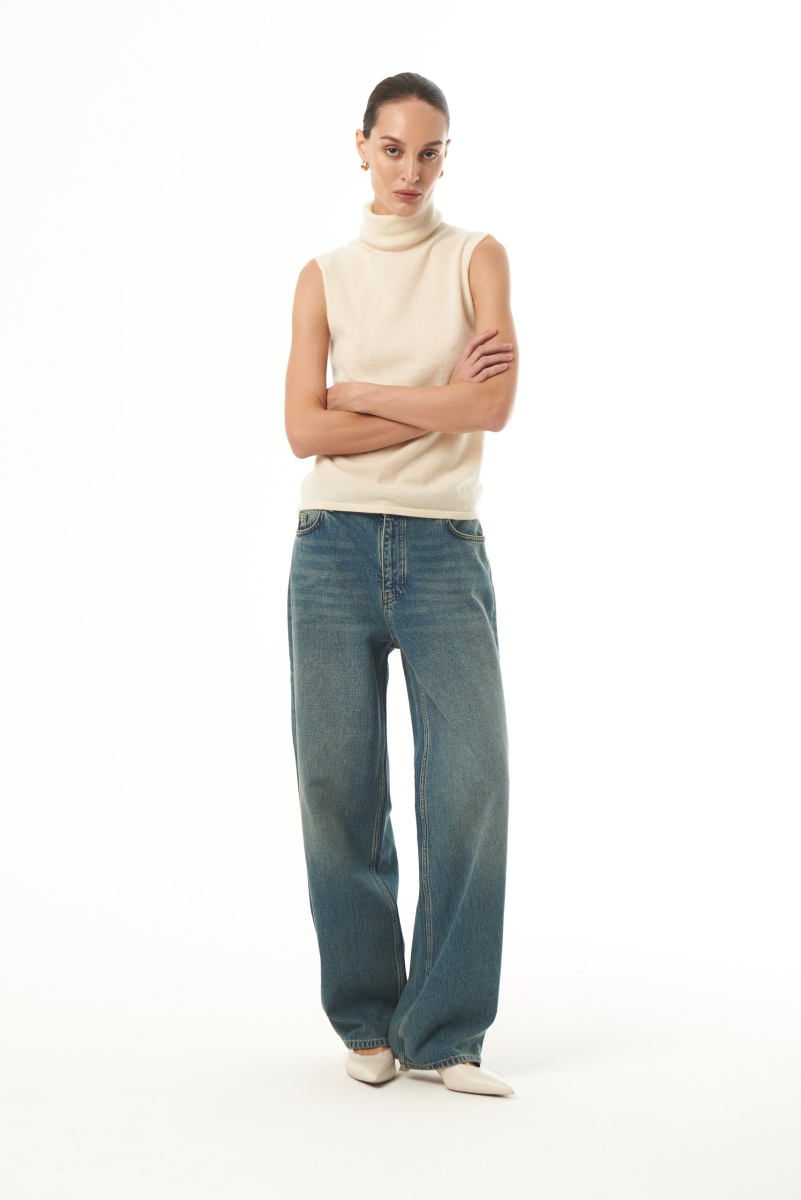 Джинсы "Wide Leg" CHUBA, цвет: синий,  купить онлайн