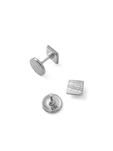 Серебряные серьги «Форма» SBLESKOM, цвет: серебро, 12031 купить онлайн