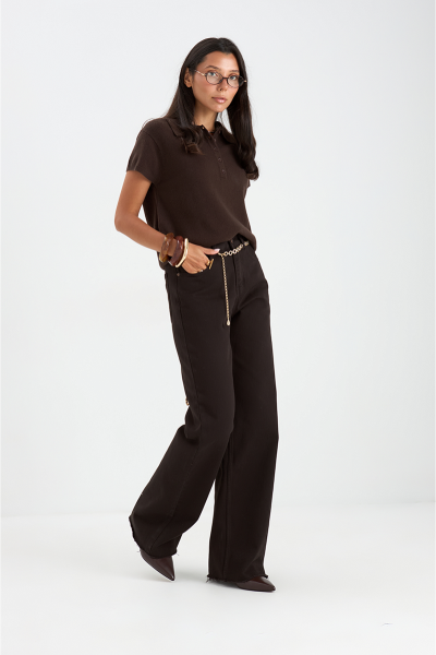 Джемпер - поло MIA AIM, цвет: шоколадный, MIA612 купить онлайн