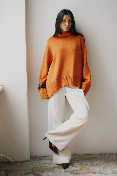 Свитер AMORE MIA AIM, цвет: рыжий, MIA542 купить онлайн