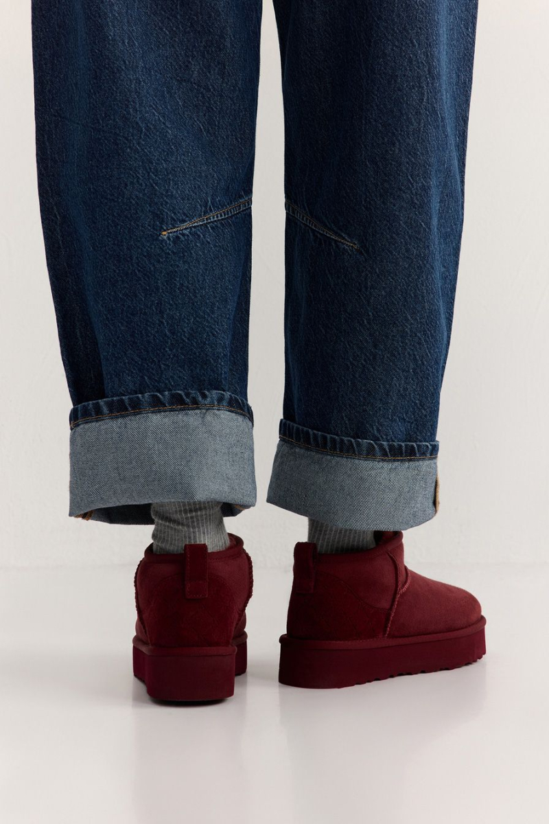 Угги из натуральной замши Lera Nena, цвет: Бордовый LN.405.19111.330 купить онлайн