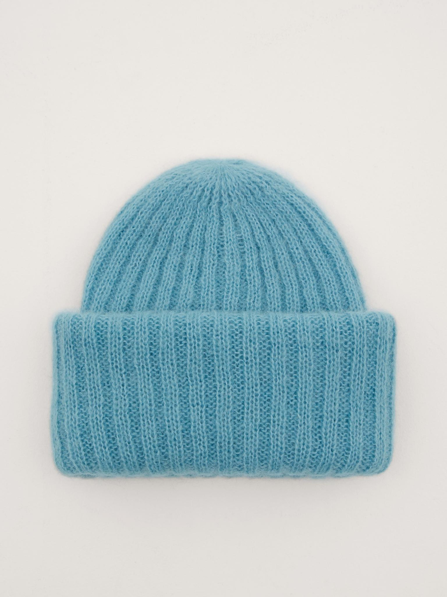 Шапка из объёмной пряжи Chaika, цвет: насыщенно-синий SH-135 купить онлайн