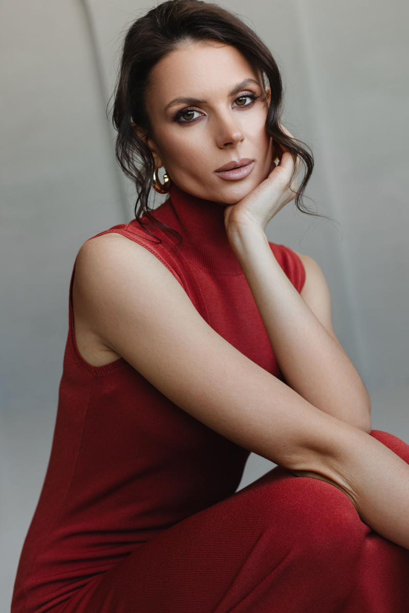 Платье из вискозы со стойкой макси VLVT, цвет: терракотовый, 00-00005379 купить онлайн