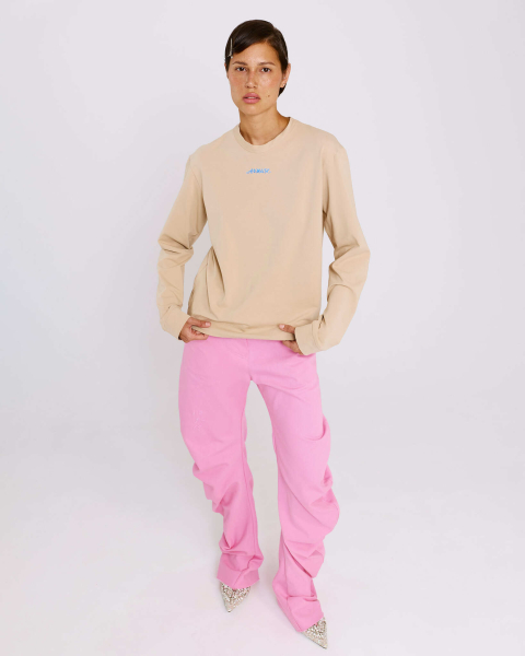 Джинсы О-силуэта Anmuse, цвет: розовый, TR26SP310-LRS купить онлайн