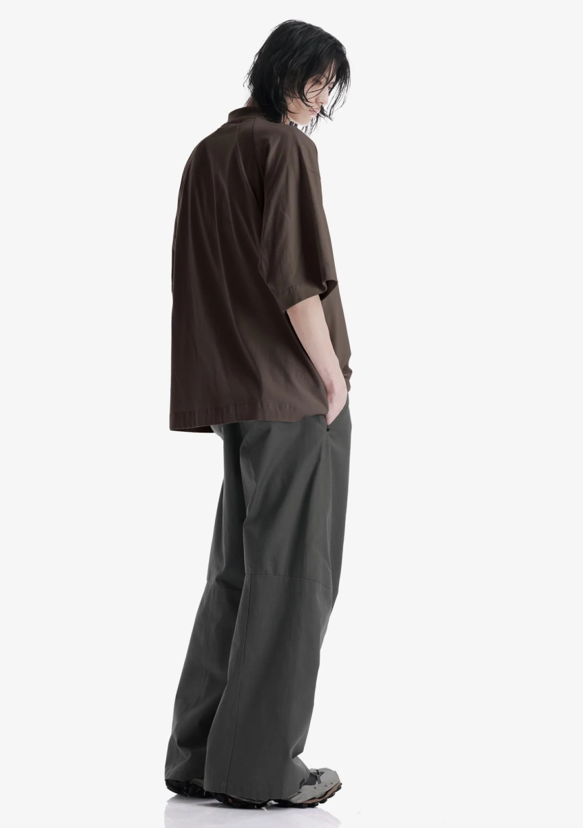 Оверсайз-футболка с наклонным карманом KRAKATAU, цвет: коричневый, Tm124-7 купить онлайн