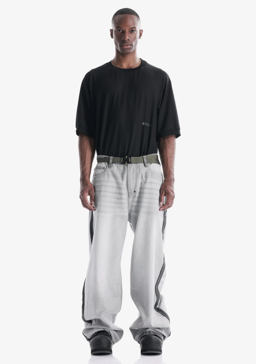 Широкие джинсы KRAKATAU, цвет: серый, Ru226-33 купить онлайн