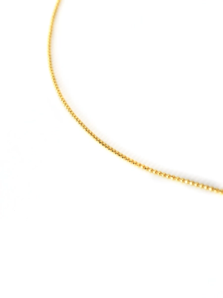 Серебряная цепочка «Пузыри» с гранями с позолотой SBLESKOM, цвет: позолота, 21517 купить онлайн