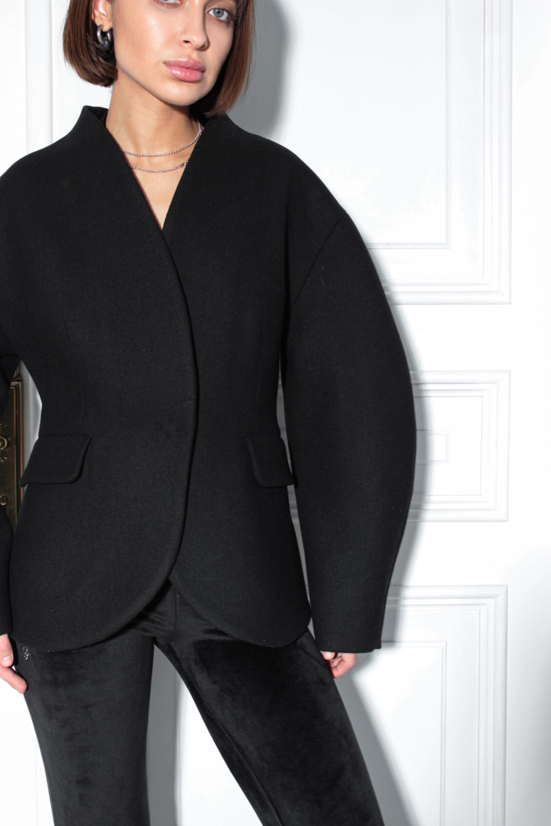 Пальто-пиджак приталенное GARCHIT, цвет: Черный, GARPaltPrBl купить онлайн