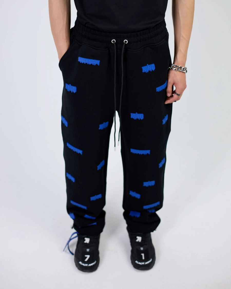Джоггеры KINO PATTERN LOGO 580GR ASIA ST 71, цвет: Черный, Ast71.kino-jogg-pattern-bl купить онлайн