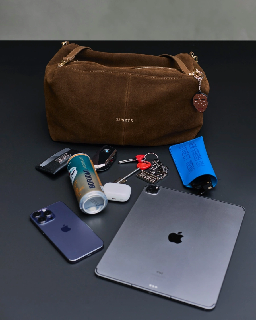 Сумка замшевая TOTE BAG BROWN