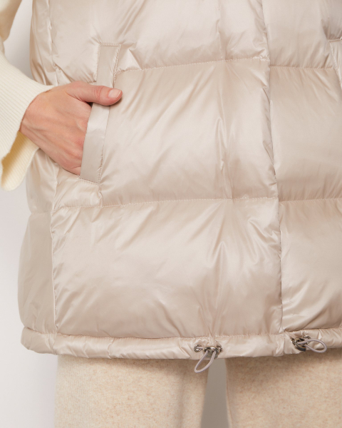 Жилет на основе пуха и пера To be Blossom, цвет: BEIGE, 170019 купить онлайн