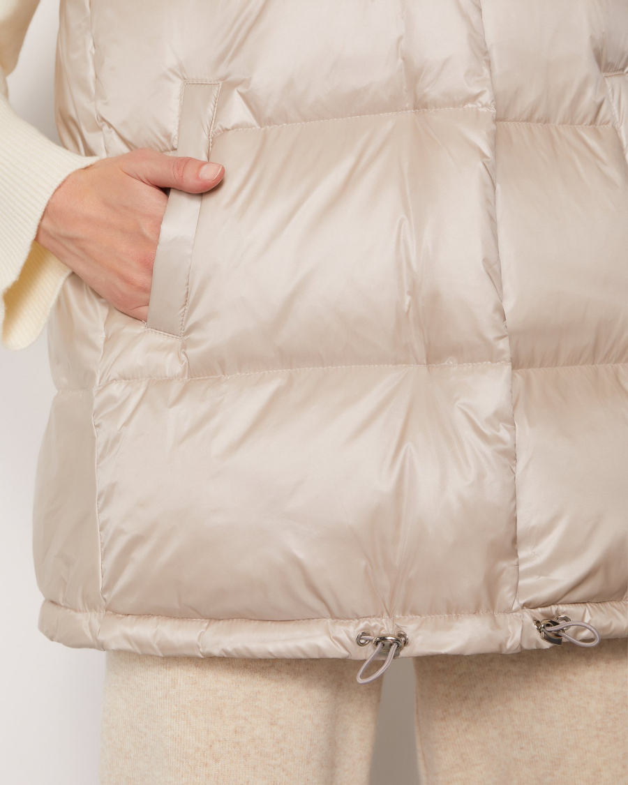 Жилет на основе пуха и пера To be Blossom, цвет: BEIGE, 170019 купить онлайн