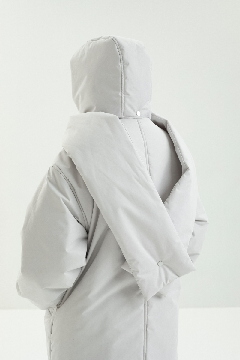 Пуховик SAGE marte, цвет: Светло-серый,  купить онлайн