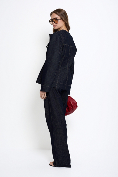 Жакет из сырого денима Ricoco, цвет: синий, 5072/4 купить онлайн