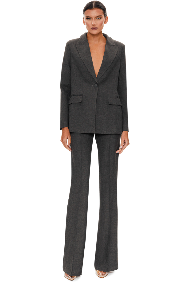 Брюки-клёш со стрелками SODAMODA, цвет: серый, 14791 купить онлайн