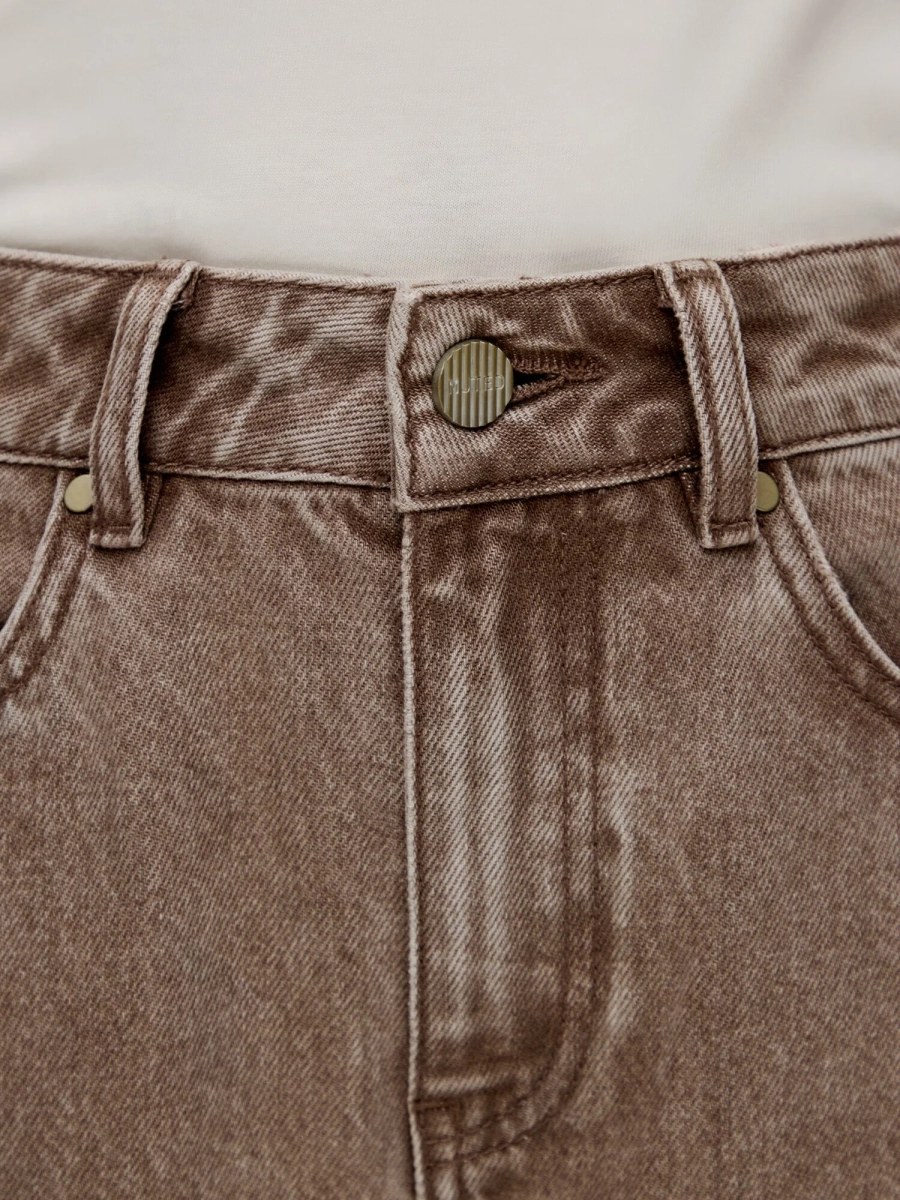 Женские джинсы с манжетами MUTED, цвет: светло-коричневый, 904825.WJNS0008_Light-brown купить онлайн