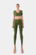 Кроп-топ Basic Crop Sleeve qb A QUICK BUCK, цвет: Khaki,  купить онлайн