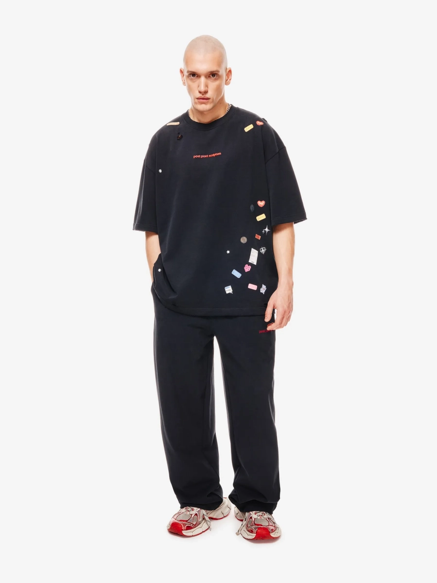 Sticker Pack Футболка Оверсайз p.p.s., цвет: Черный, 1039.00.00.BLK купить онлайн