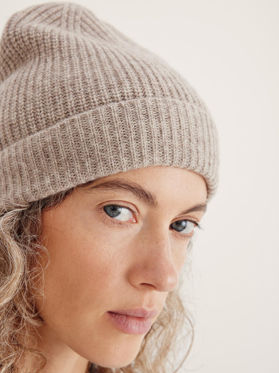 Шапка кашемировая Chaika, цвет: коричневый SH-138 купить онлайн