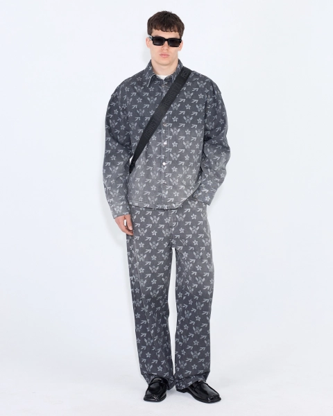Рубашка с градиентом МОНОГРАМА ASIA ST 71, цвет: серый, Ast71.shirt-gradient-mngrm-grey купить онлайн