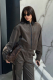 Бомбер из вельвета LIGHT BROWN
