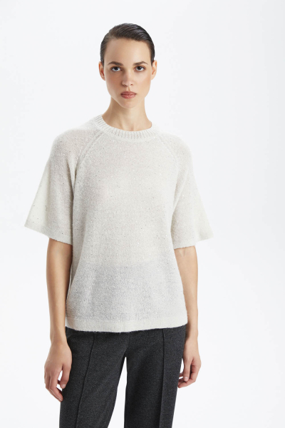 Джемпер полупрозрачный с пайетками M.REASON, цвет: бежевый, 12.11022.695.016 W26 купить онлайн