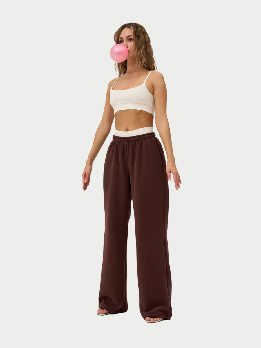 Брюки с застёжкой утепленные ONSI, цвет: chocolate,  купить онлайн