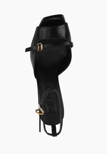 Босоножки из натуральной кожи SBALO, цвет: Черный SJD7 купить онлайн