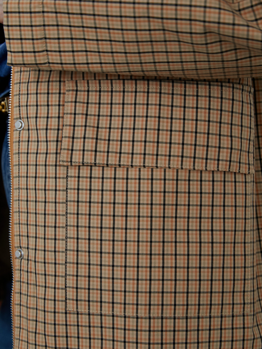 Куртка в клетку Grace Marou, цвет: коричневый, Mar7_2501 купить онлайн