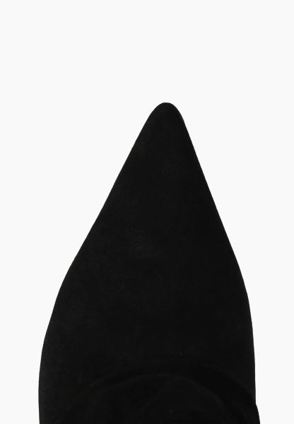 Ботильоны остроносые из натуральной замши SBALO, цвет: Черный SXL4 купить онлайн