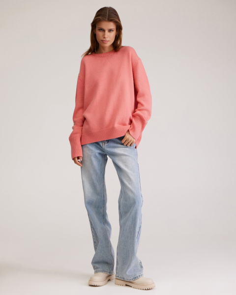 Oversize джемпер To be Blossom, цвет: PINK 061458 |новая коллекция купить онлайн